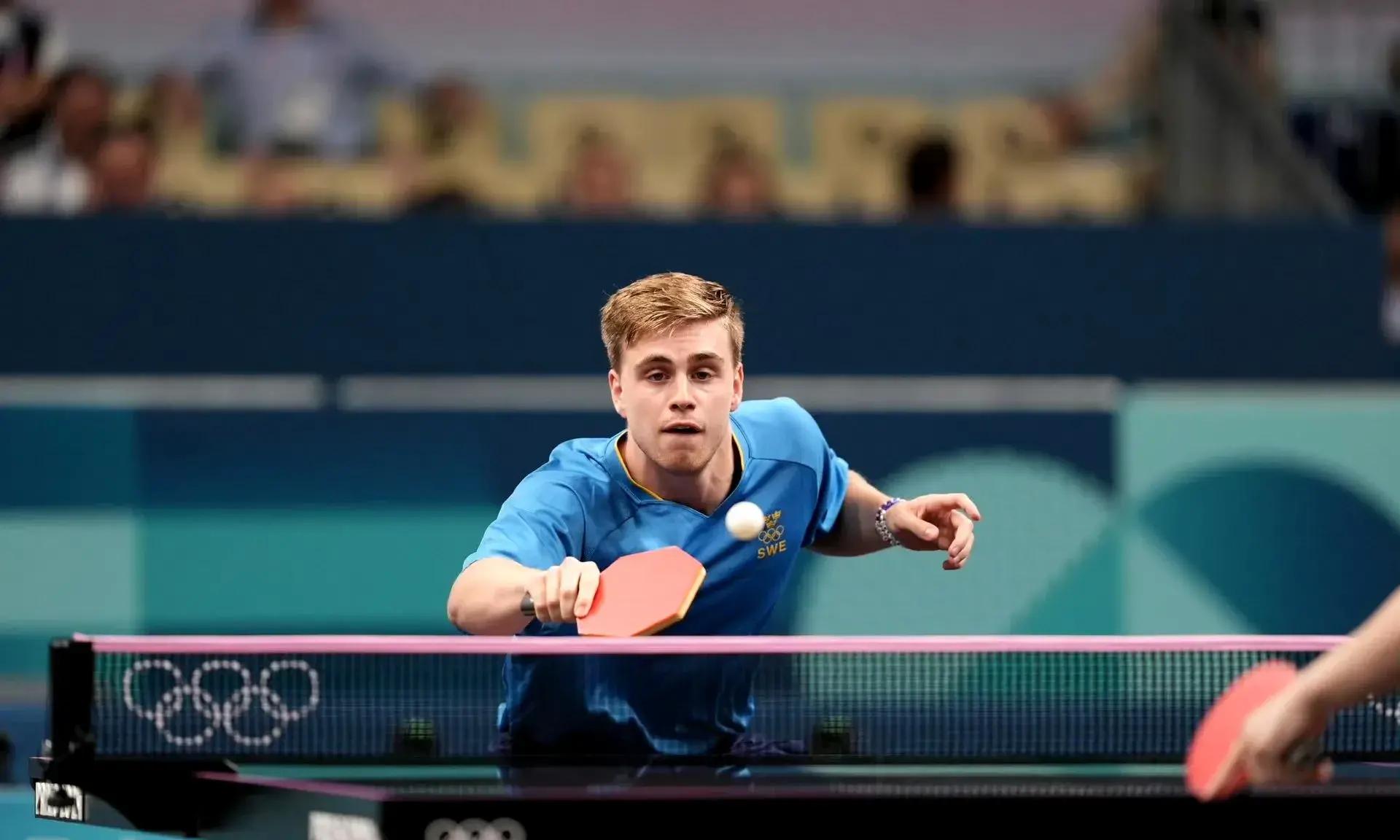 瑞典乒乓球队鏖战德国乒乓球队，奥恰洛夫高光表现
