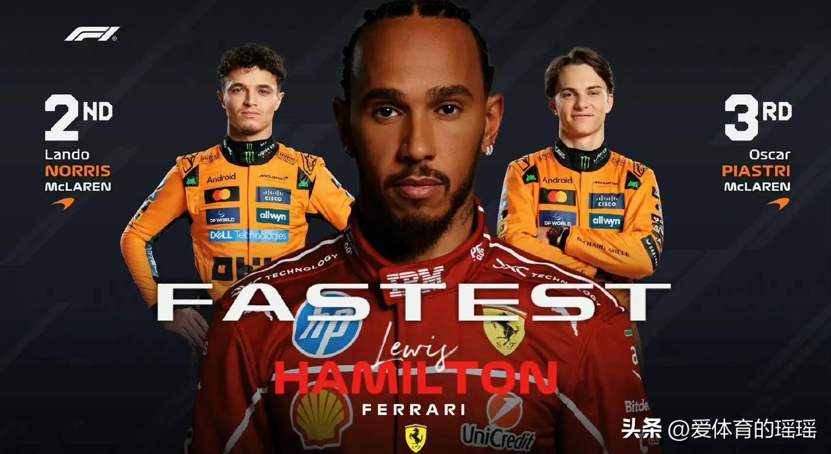 威廉姆斯轻取迈凯伦，汉密尔顿统治全场